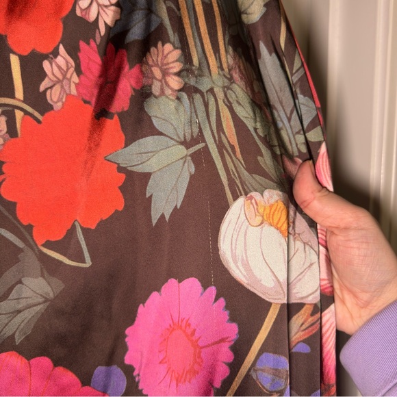 Free People Botanical Maxi Floral Brown Multi Dress - Picture 13 of 16